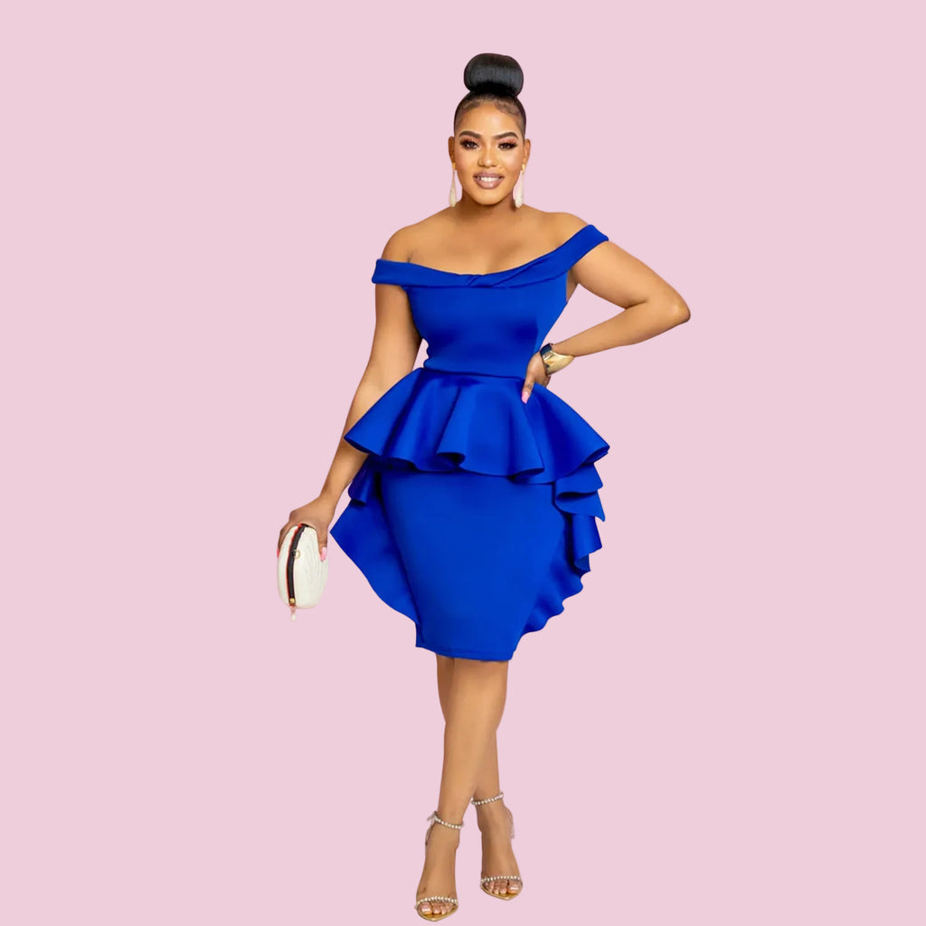 Sleeveless Ruffle Hem Mini Dress