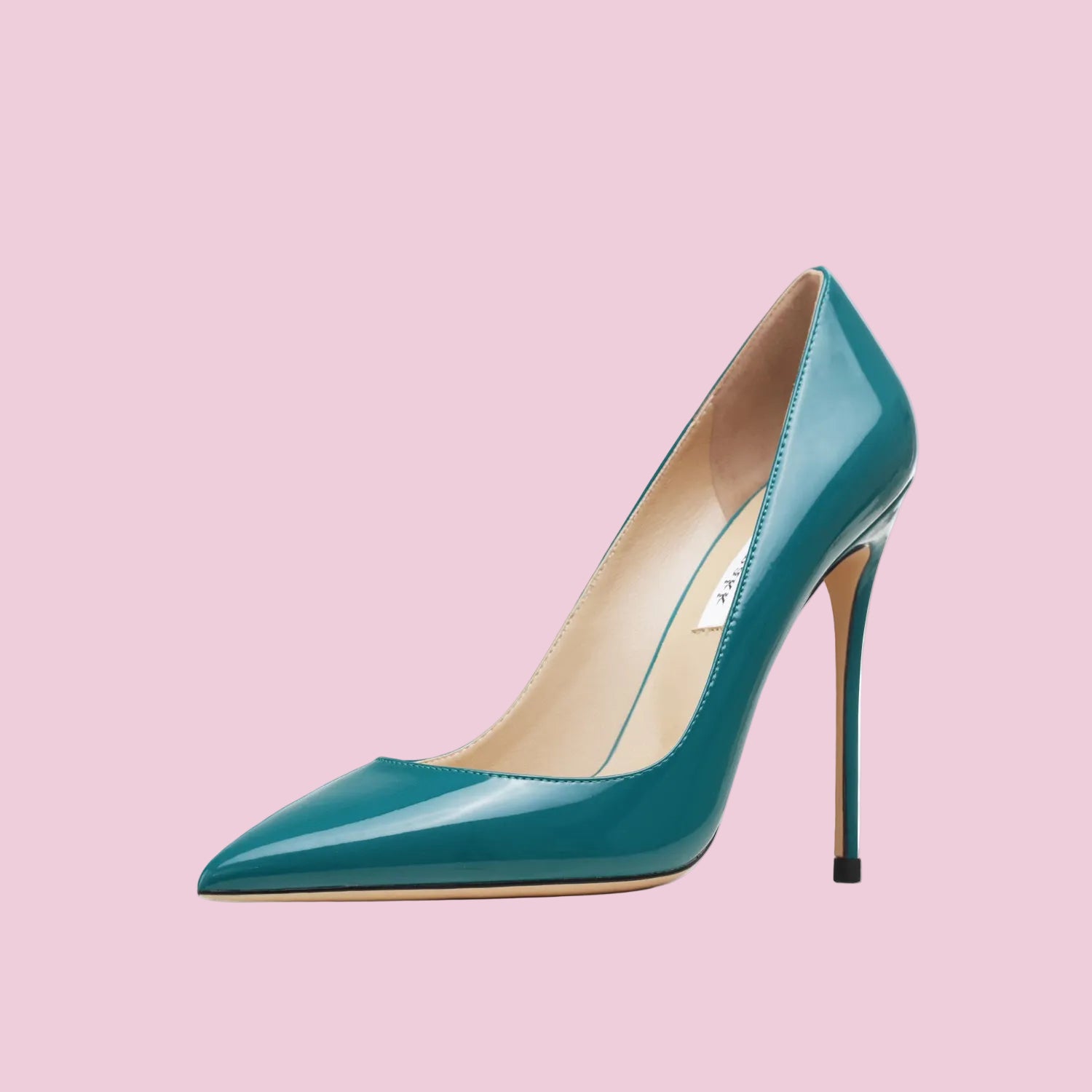 Genuine Leather Super High Heeled Pumps.