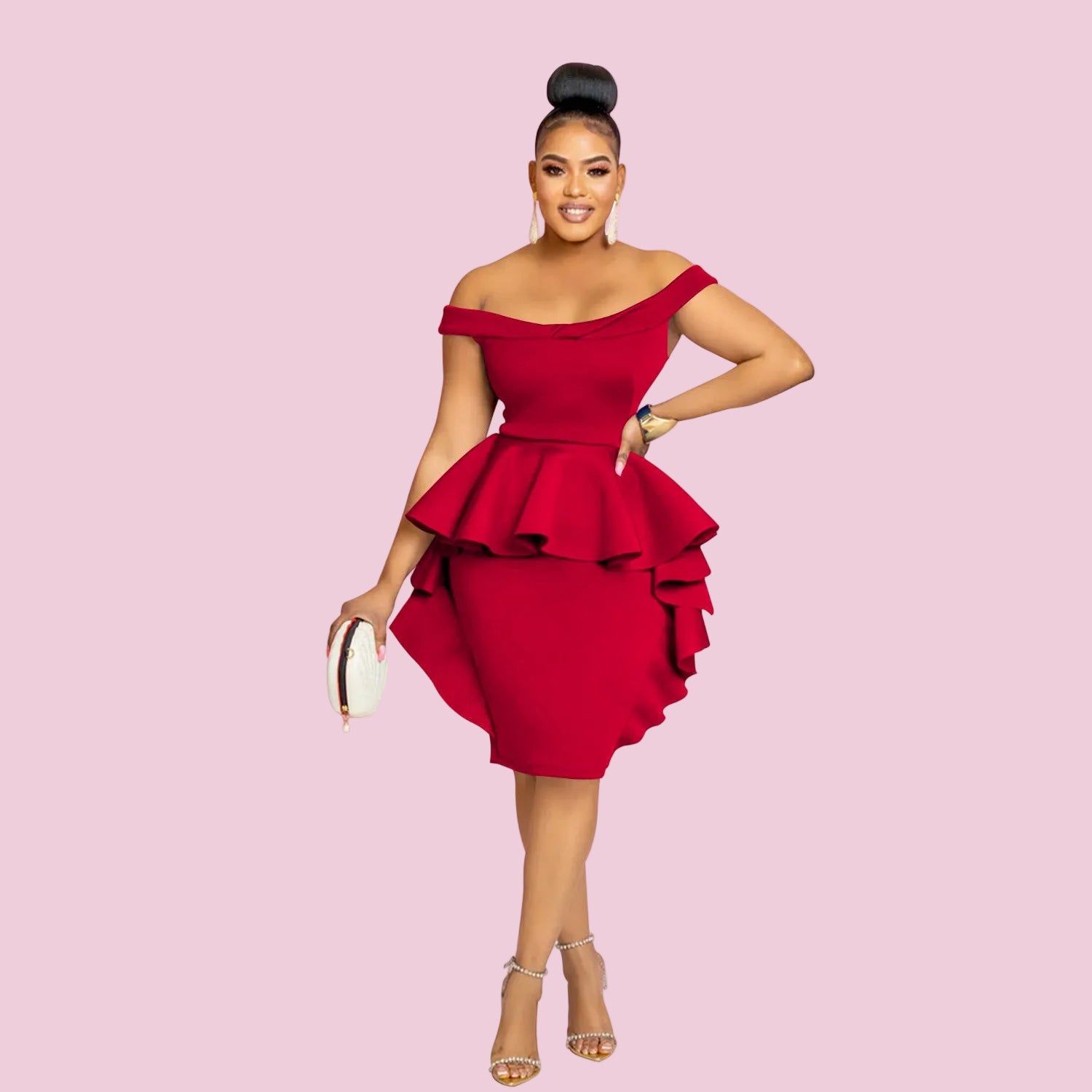 Sleeveless Ruffle Hem Mini Dress