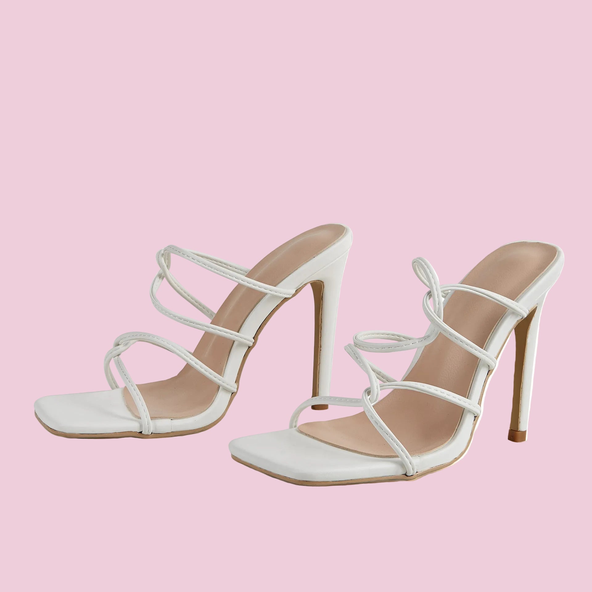 High-Heeled Stiletto Sandals