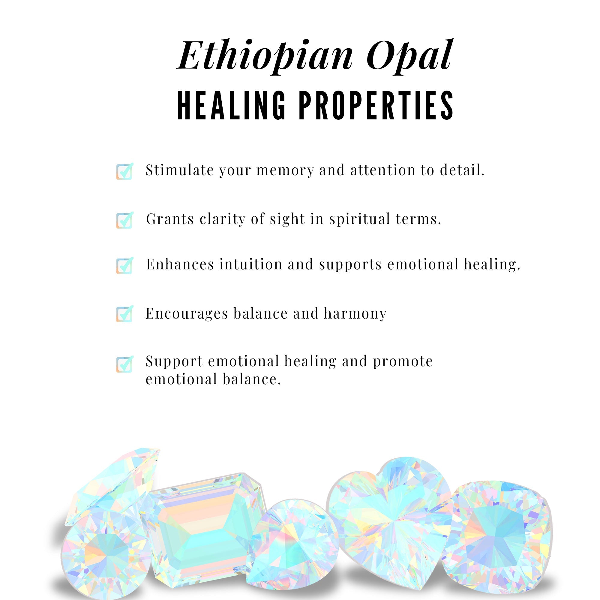 Natural Ethiopian Opal Diamond Solitaire Engagement Wedding Ring Set of 2