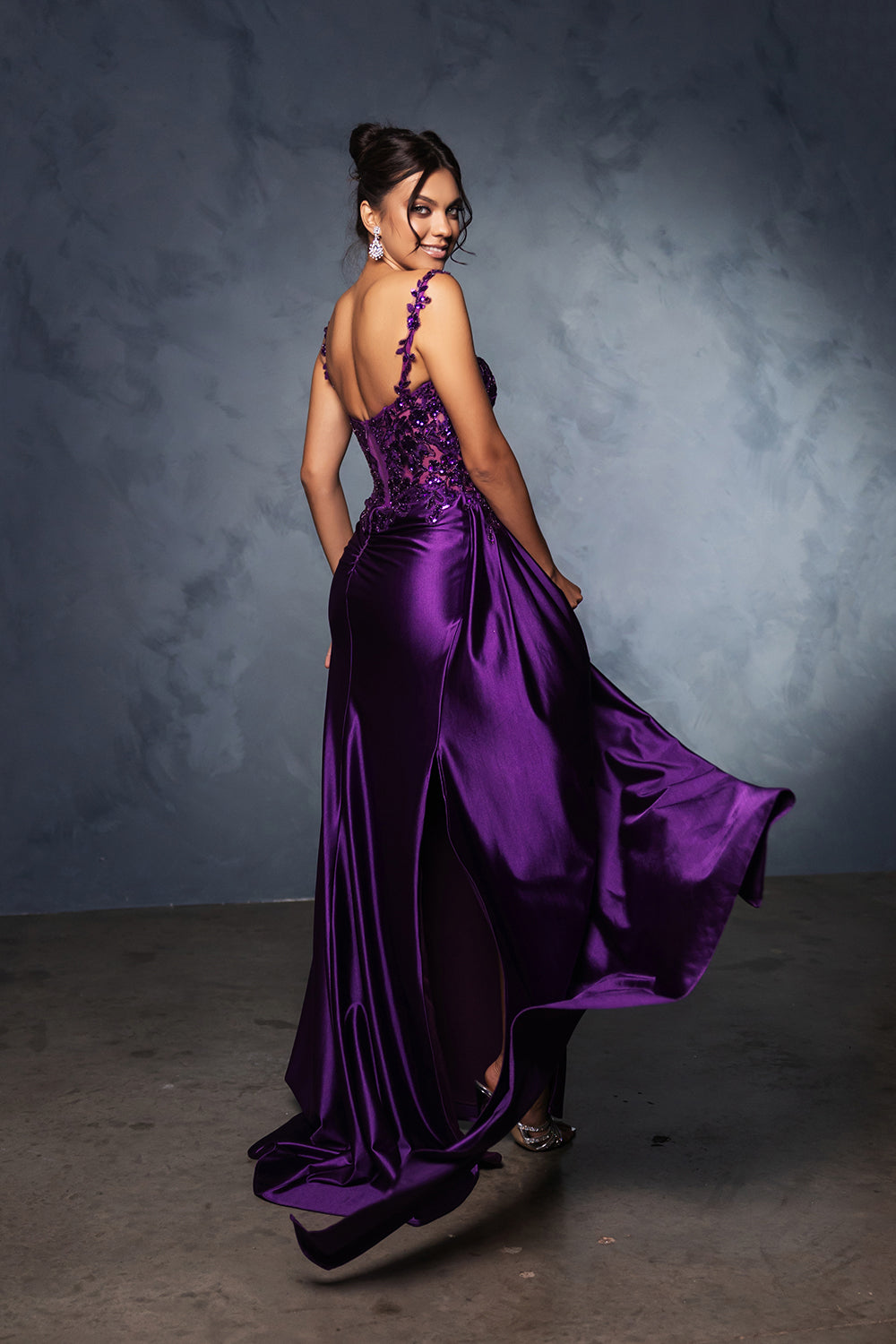 Square Neck Sleeveless Formal Gown