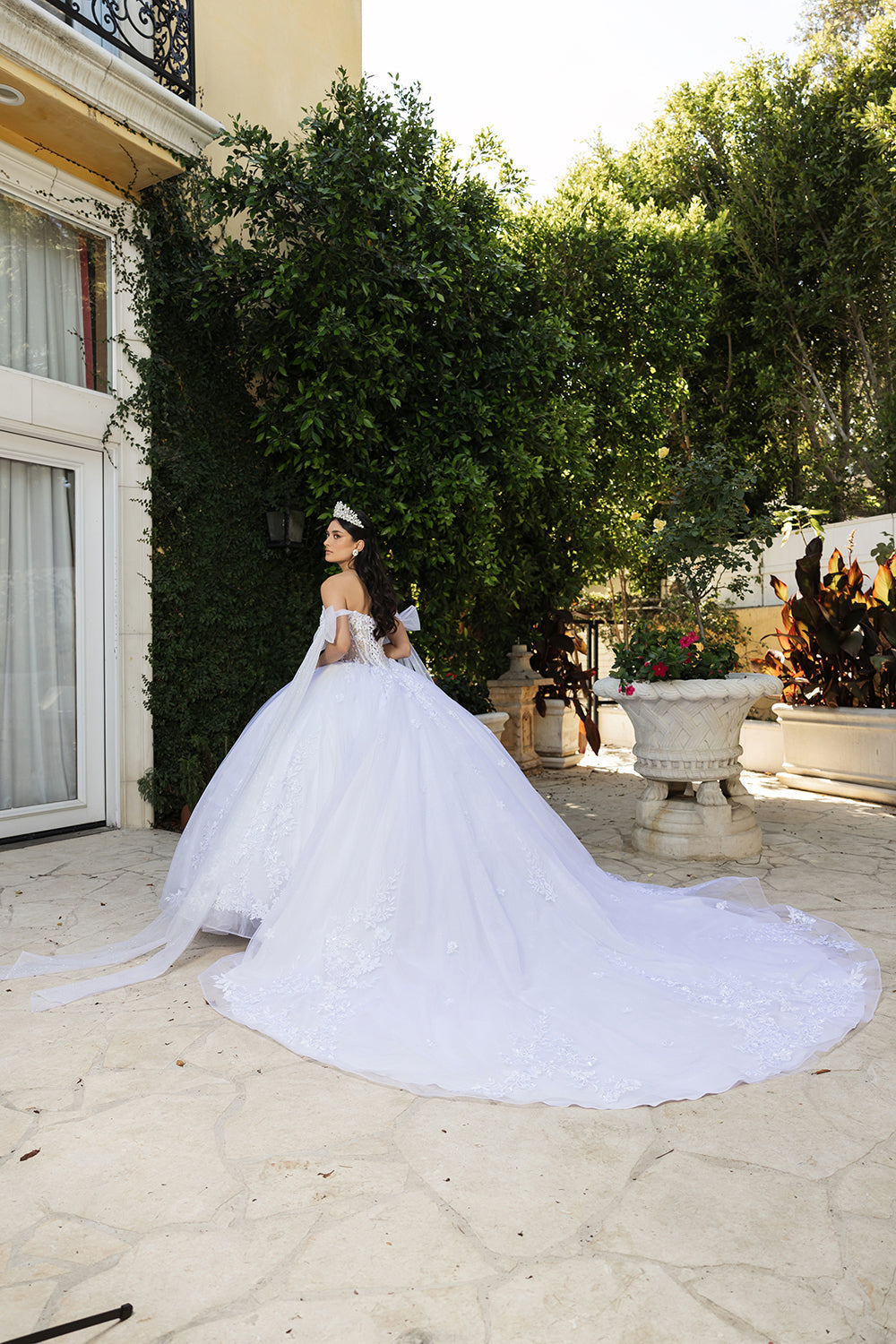 Sweetheart Cape Sleeves Bridal Dress