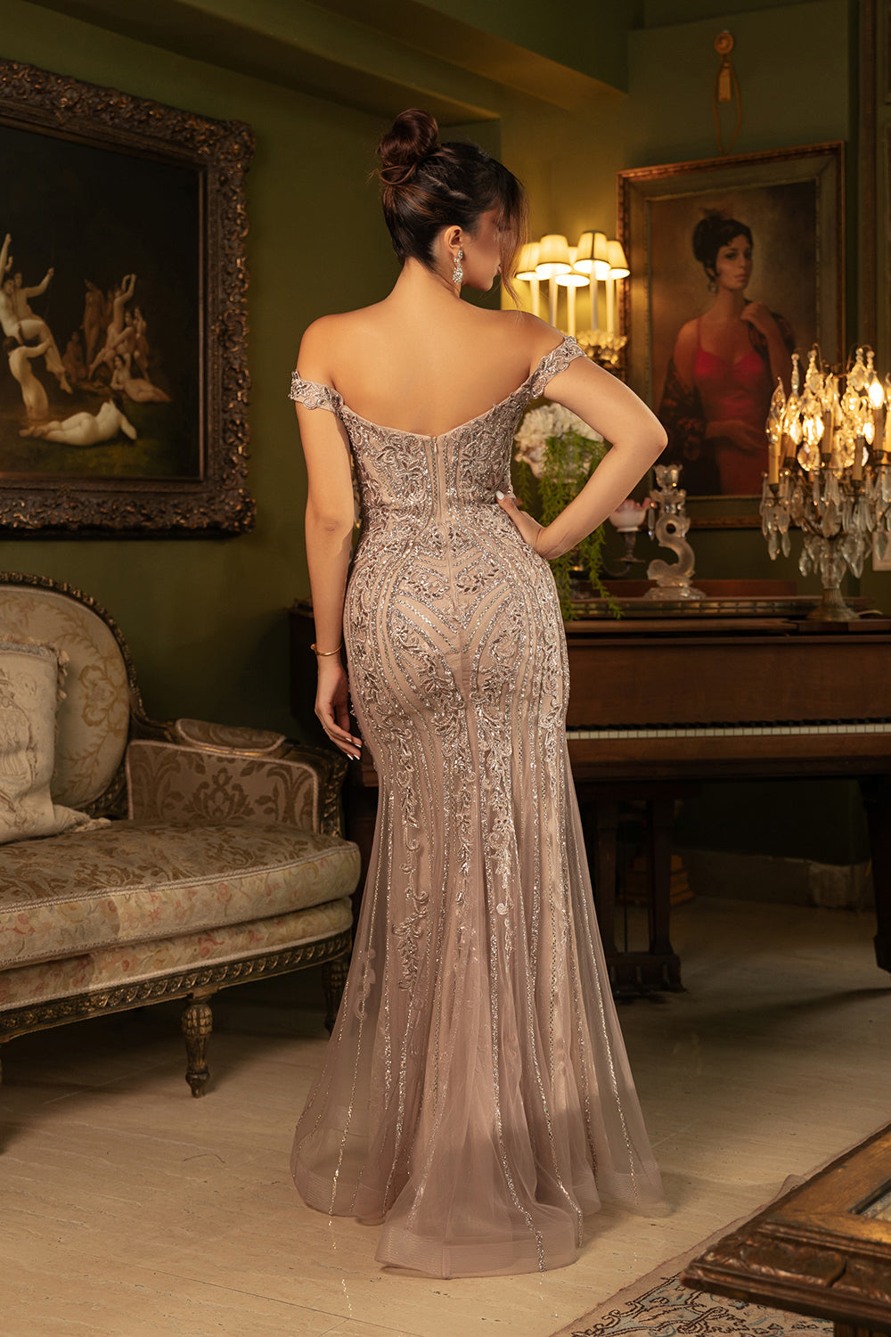 Beaded Mermaid Gown