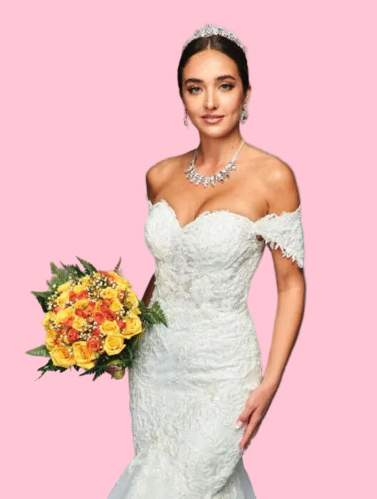 LA Merchandise LADK465 Sweetheart Off Shoulder Destination Wedding Gown - - Dresses LA Merchandise