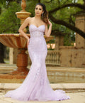 Reva Corset Gown - Lilac