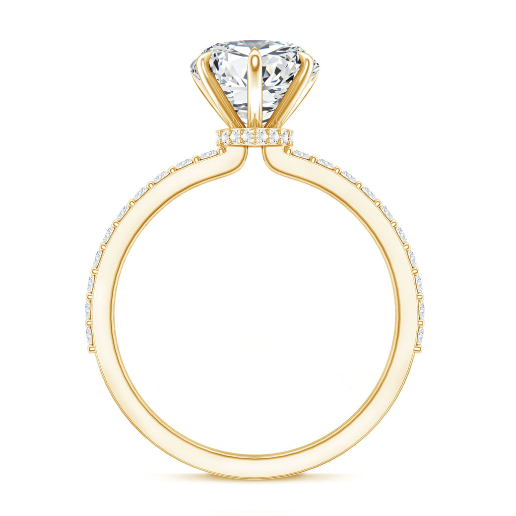 2 Carat Lab Grown Diamond Heart Engagement Ring for Her