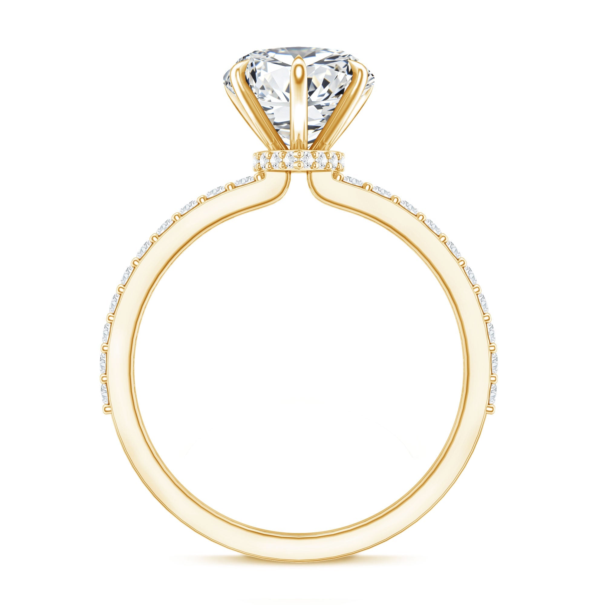 2 Carat Lab Grown Diamond Heart Engagement Ring for Her