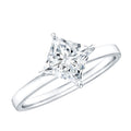 1.25 CT Princess Cut Lab Grown Diamond Solitaire Ring
