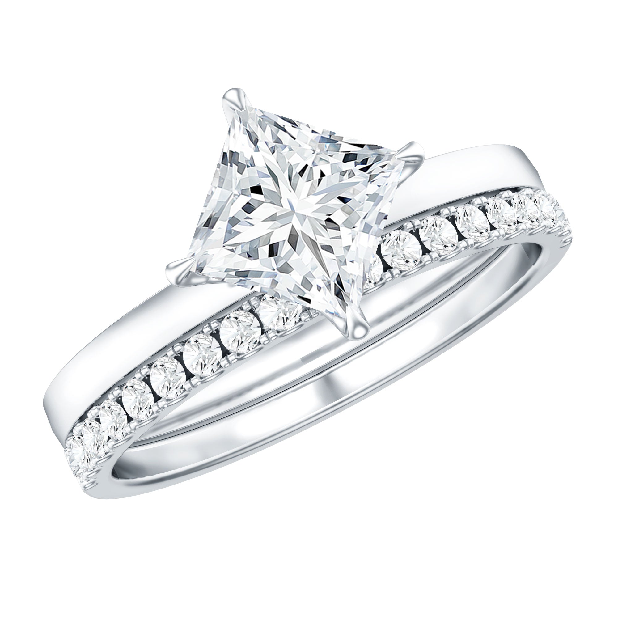 Princess Cut Lab Grown Diamond Ring