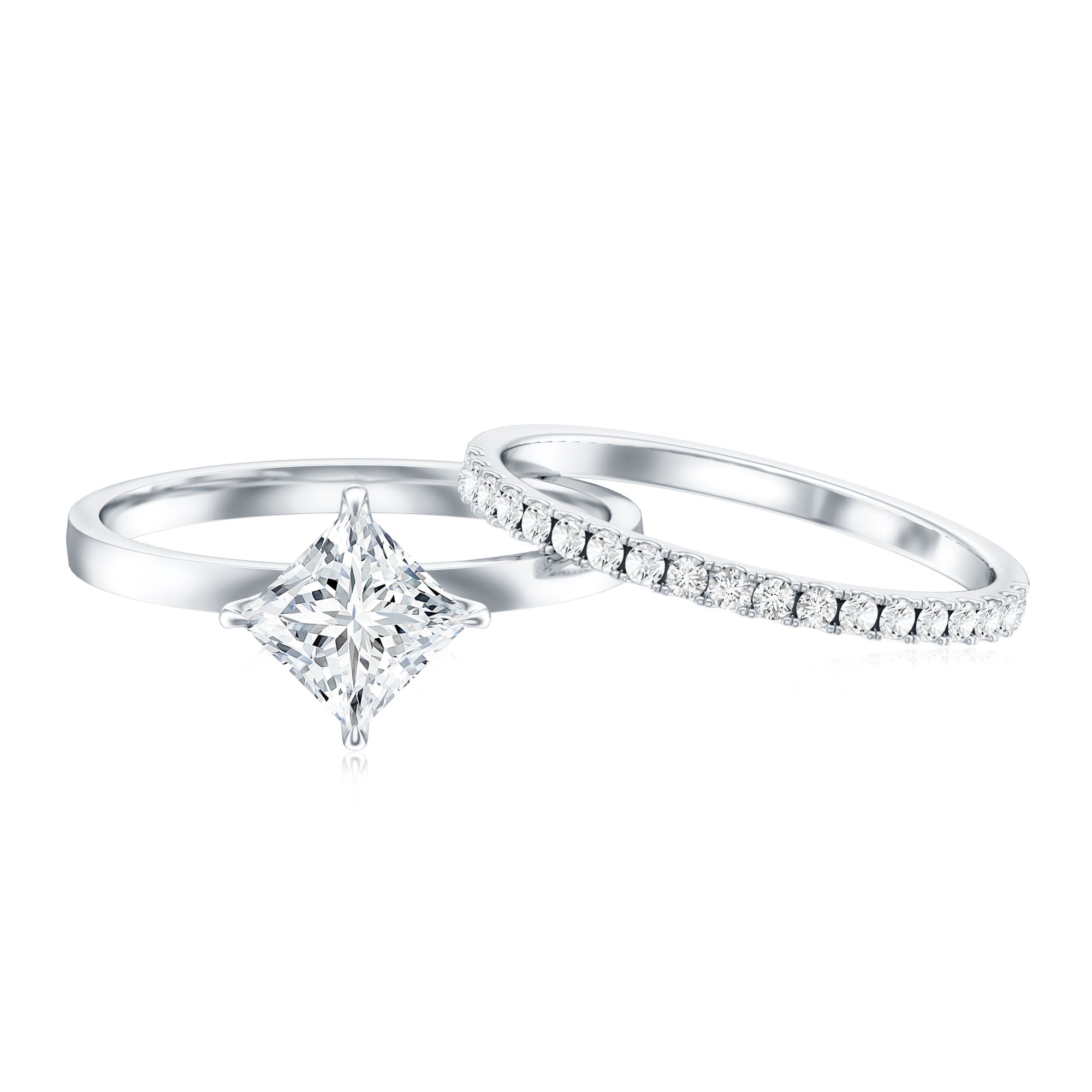 Princess Cut Lab Grown Diamond Ring