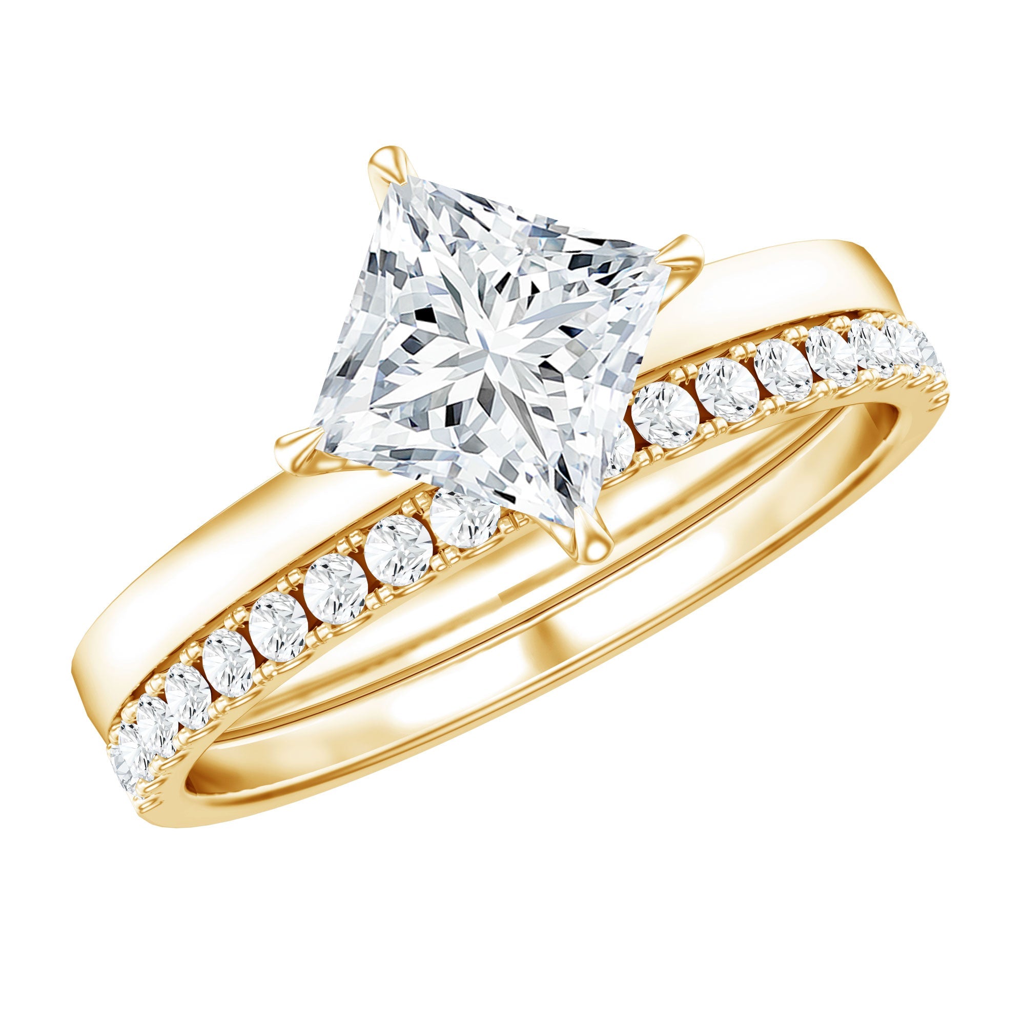 Princess Cut Lab Grown Diamond Ring