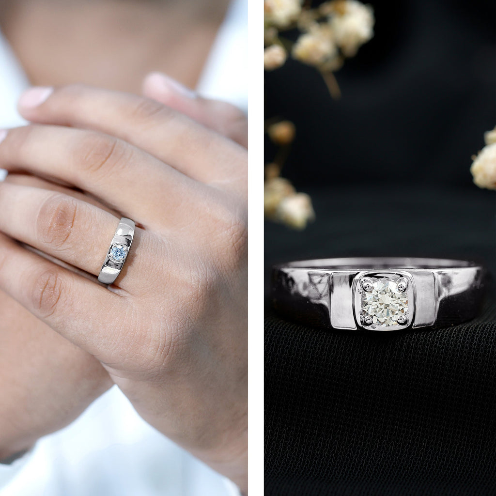 Brilliant Cut Lab Grown Diamond Wedding Band for Men