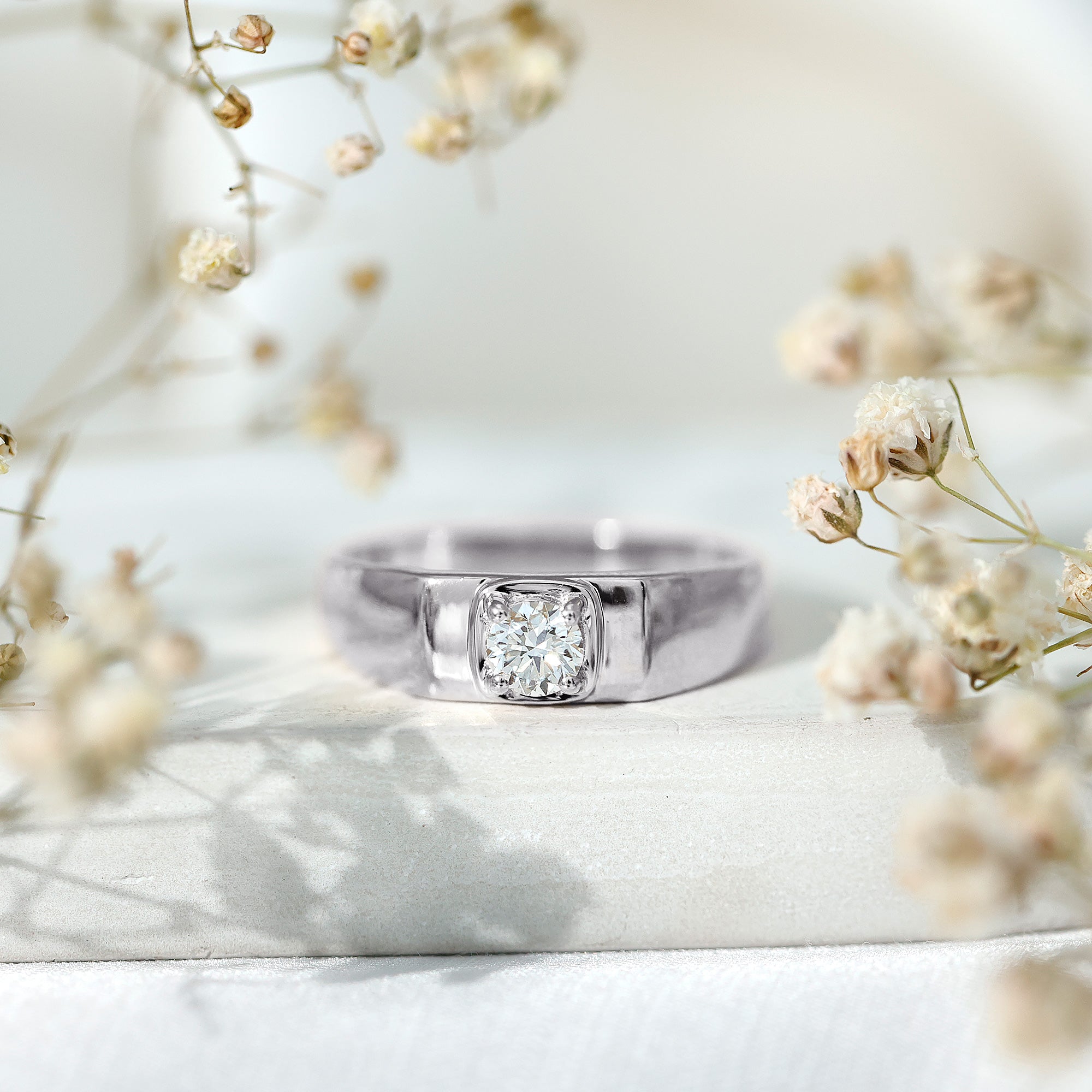 Brilliant Cut Lab Grown Diamond Wedding Band for Men