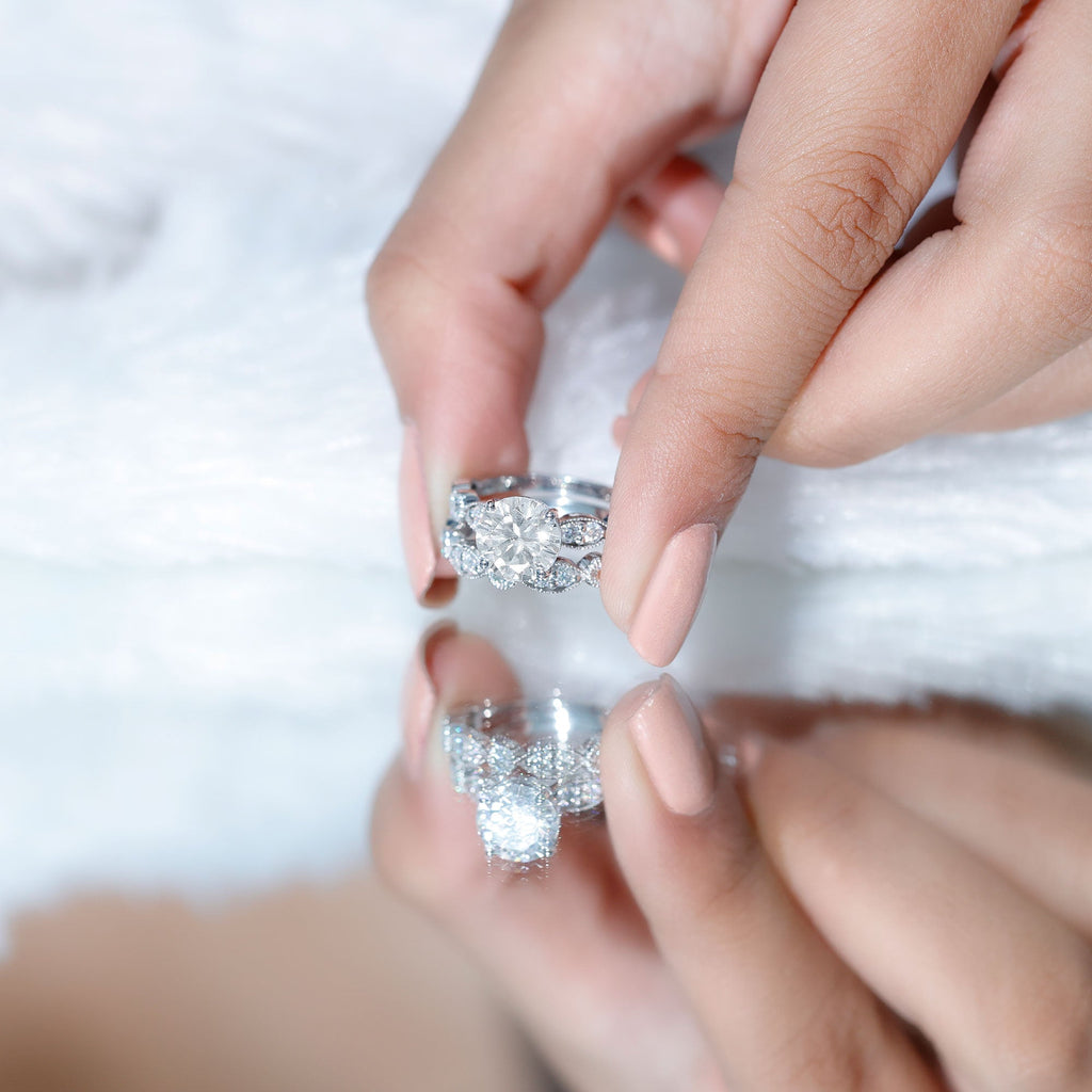 Diamond Designer Marriage Ring Set For Women