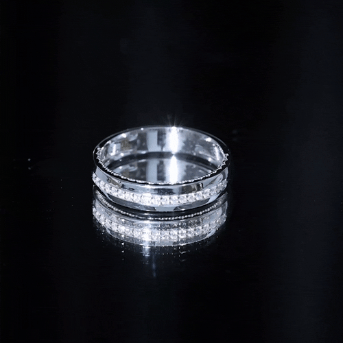 Certified Lab Grown Diamond Mens Wedding Band