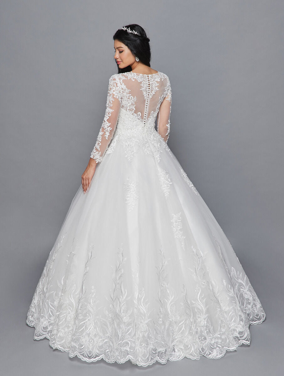 Tulle Ball Gown Wedding Dress - LADK422 - - Dresses LA Merchandise