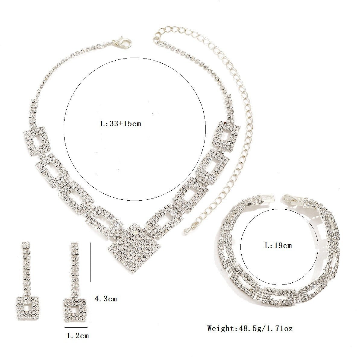 Dazzling 3-Piece Jewelry Set