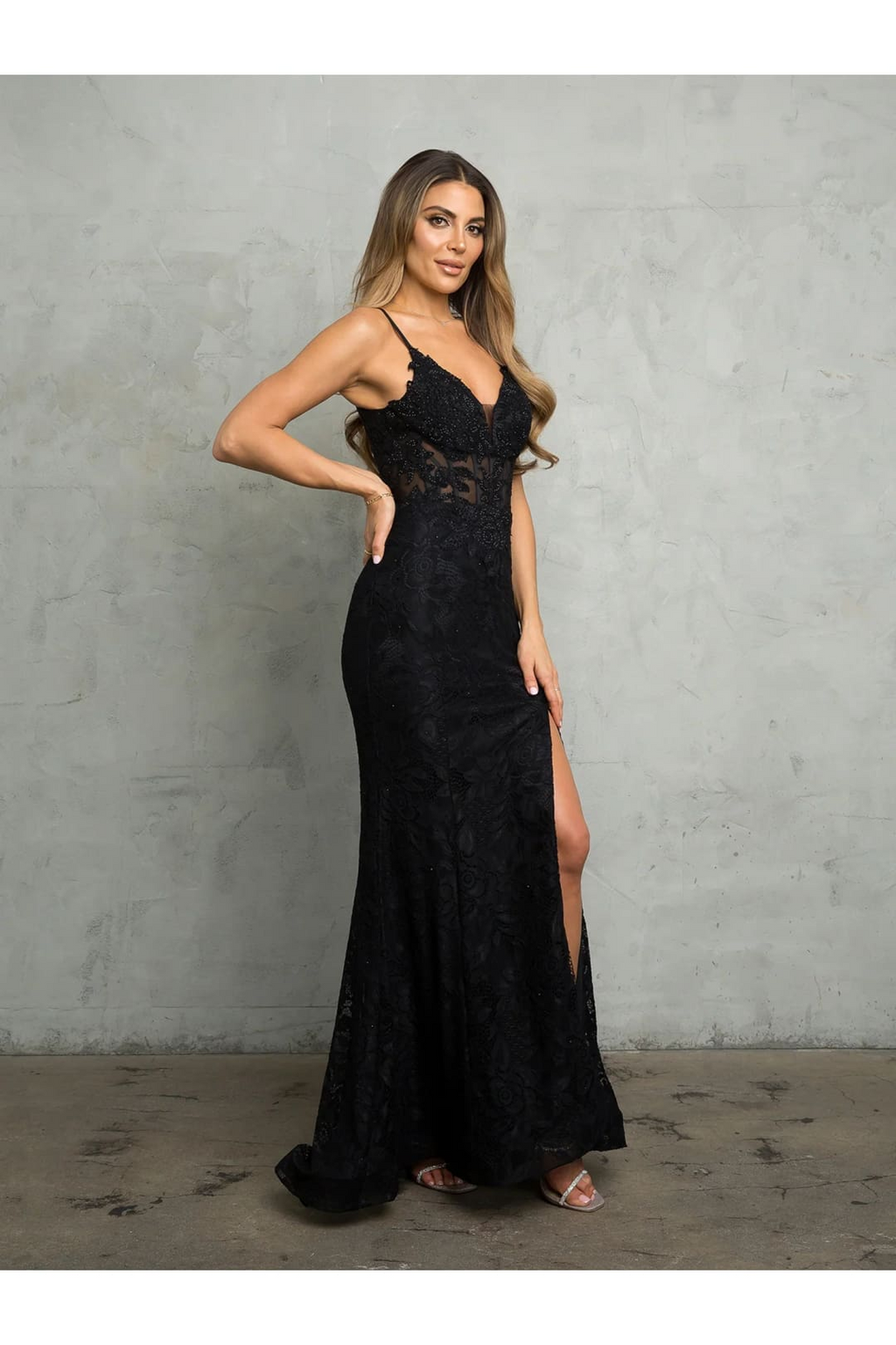 Eva USA 5260 Long Formal Fitted Evening Prom Dress - Prom Dresses