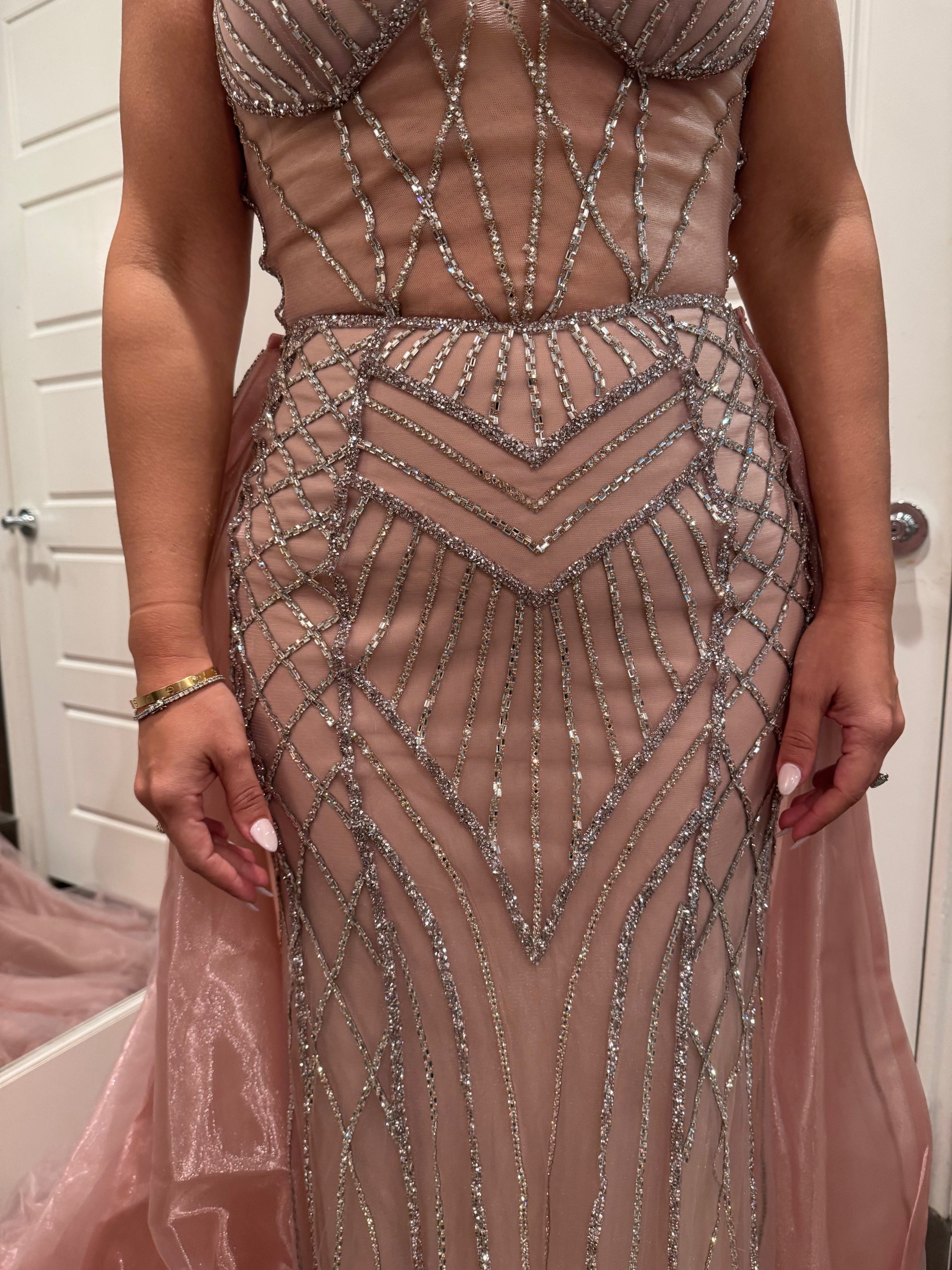 Sweetheart Beaded Evening Gown